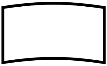 Icon Rahmen-Leinwand gebogen (curved) – Screen Research