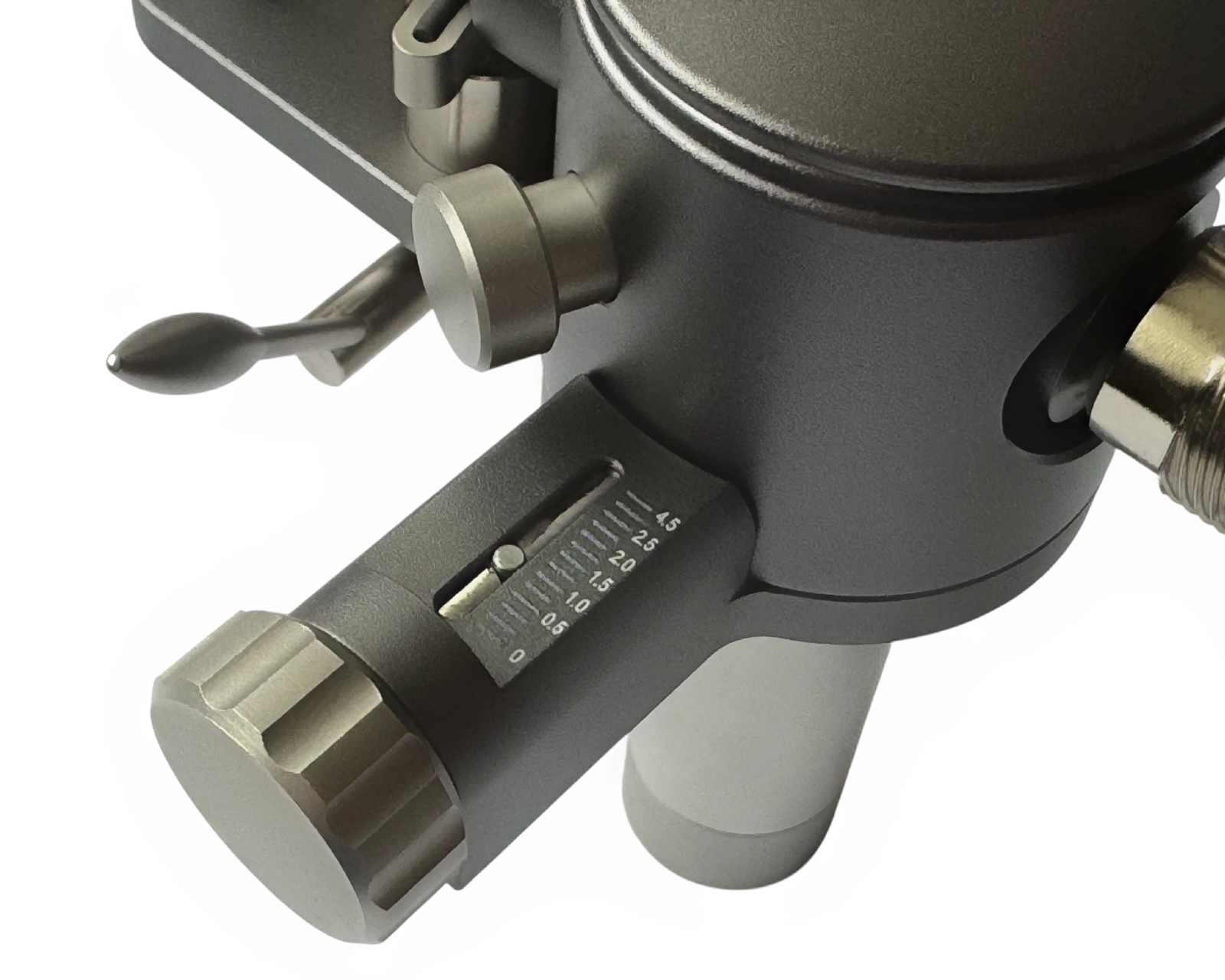 Detail magnetisches Antiskating GrooveMaster 2 Tonarm