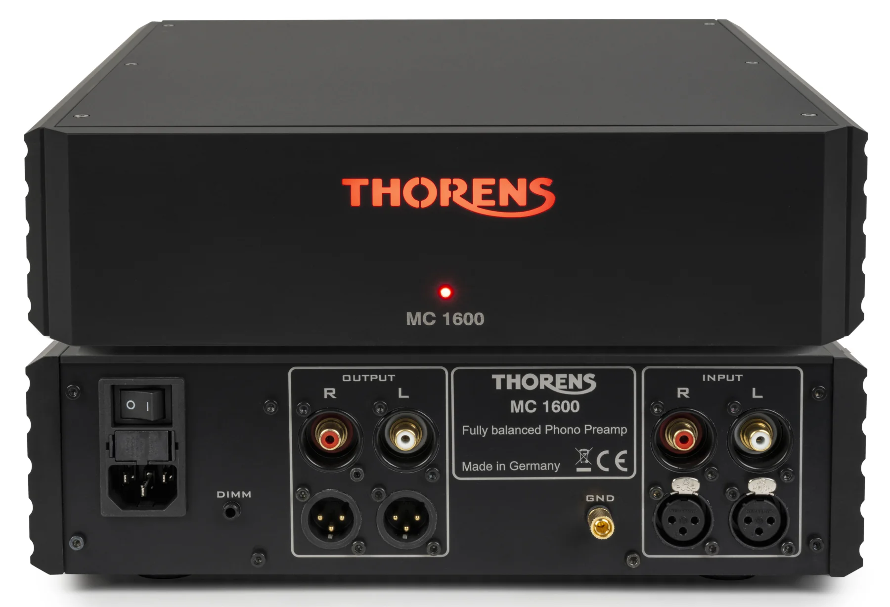 Thorens MC 1600: Front und Rückseite übereinander