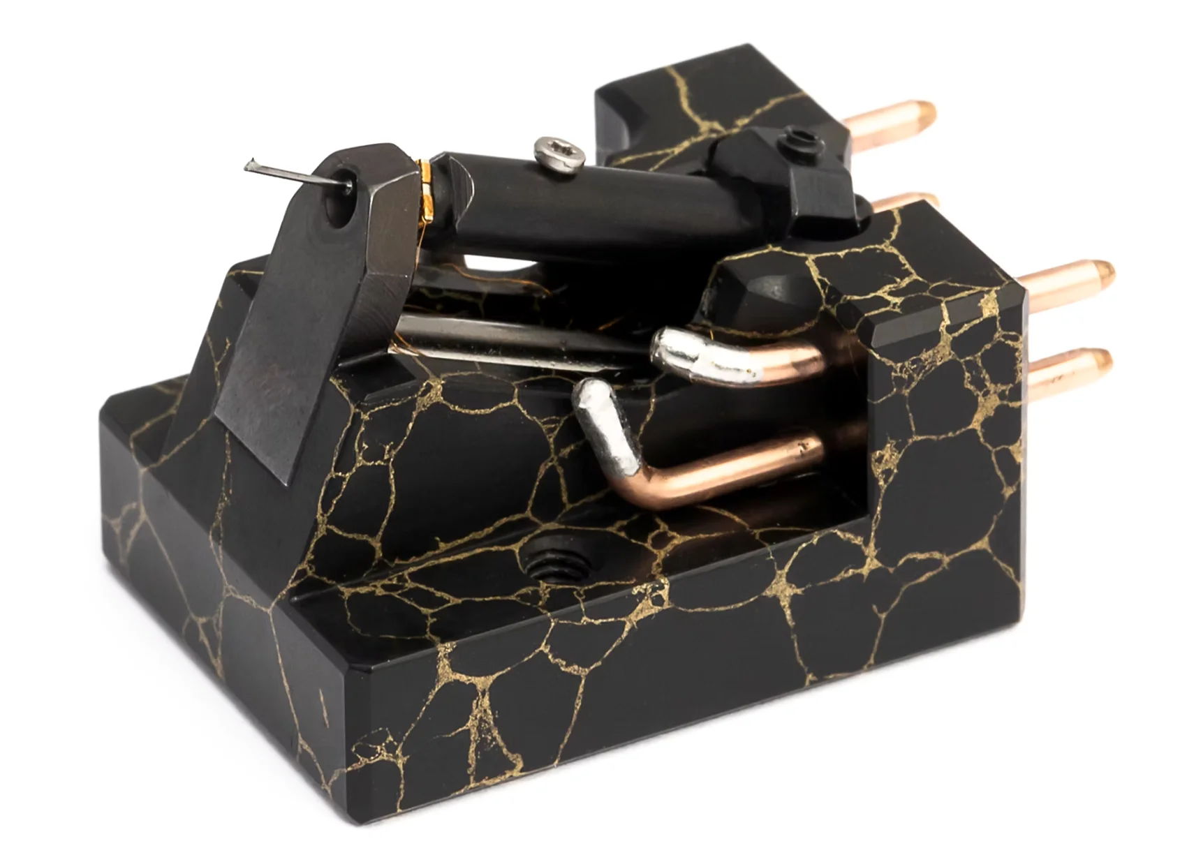 AIDAS Tru Stone Gold Web Tonabnehmer seitlich von oben vorne