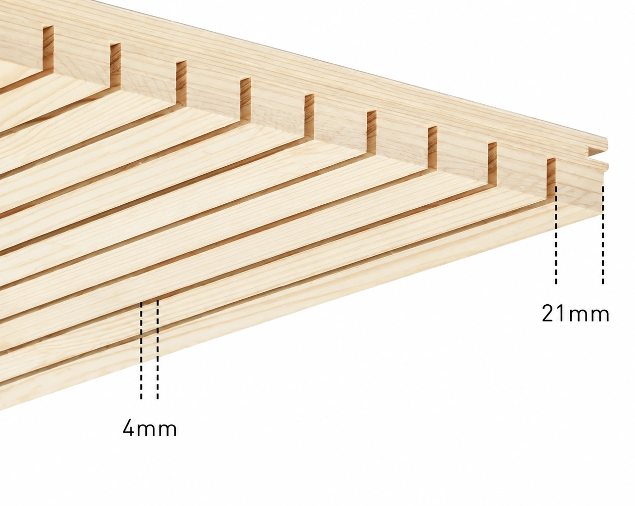 Ligno® Akustik home Fichte ästig Profil 21-4 mm